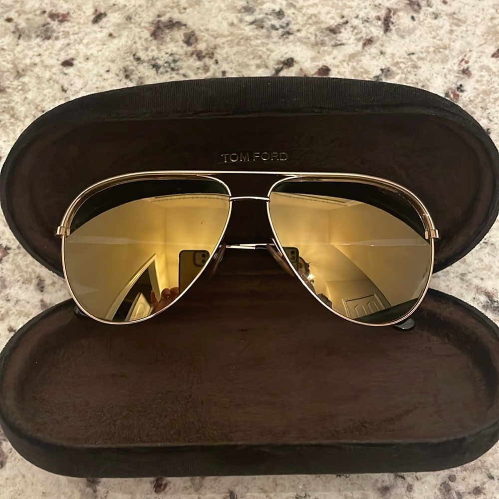 Tom Ford Mirrored Aviator Sunglasses